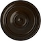 Ekena Millwork Classic Ceiling Medallion (For Canopies up to 5 1/2"), Hand-Painted Bronze, 21 7/8"OD x 2 3/8"P CM22CLBZS - alternate 1